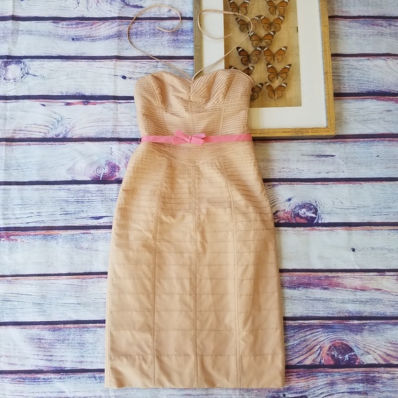 Marc Jacobs Dresses & Skirts - Marc Jacobs Blush Strapless Pintuck Sheath Dress 2